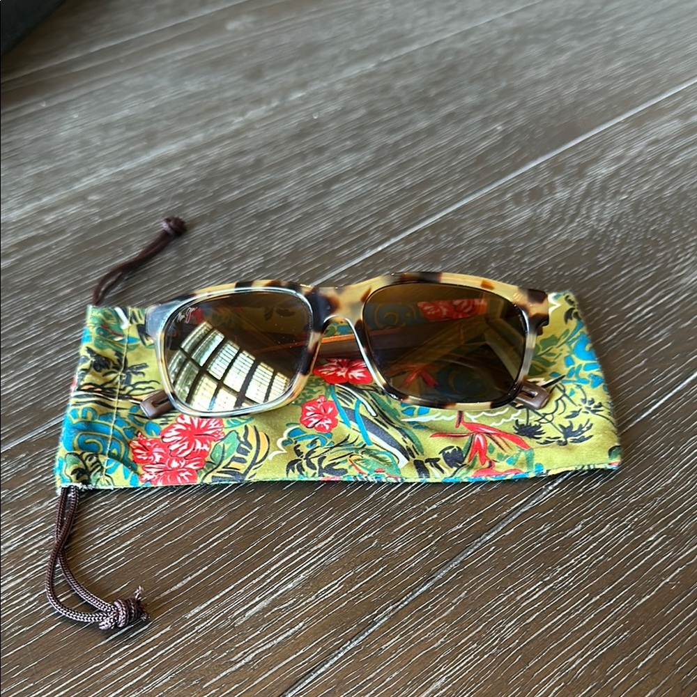 Maui Jim Tortoise Shell Sunglasses with Brown Lenses